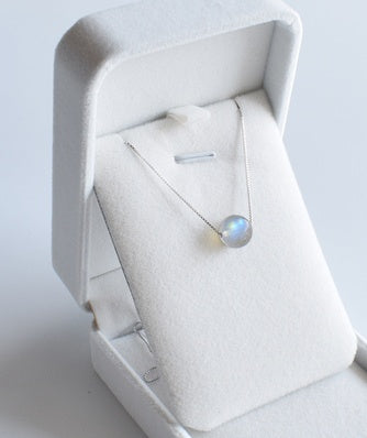 Månsten Halsband i 925 Sterlingsilver