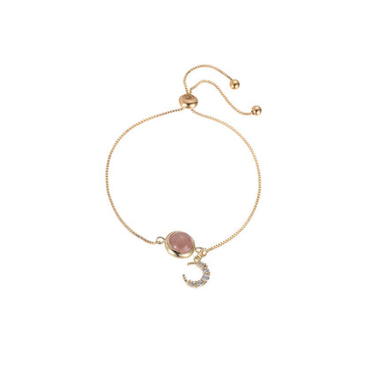 Adjustable Bracelet Strawberry Crystal